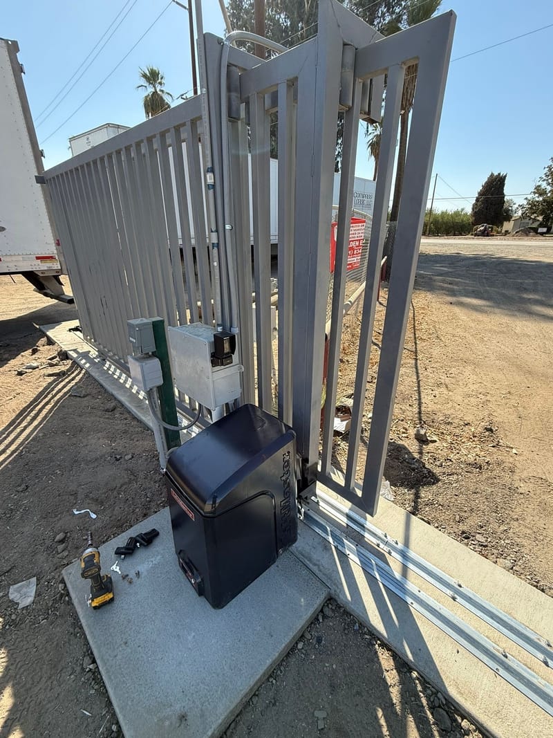 Gate opener installation in San Bernardino, California